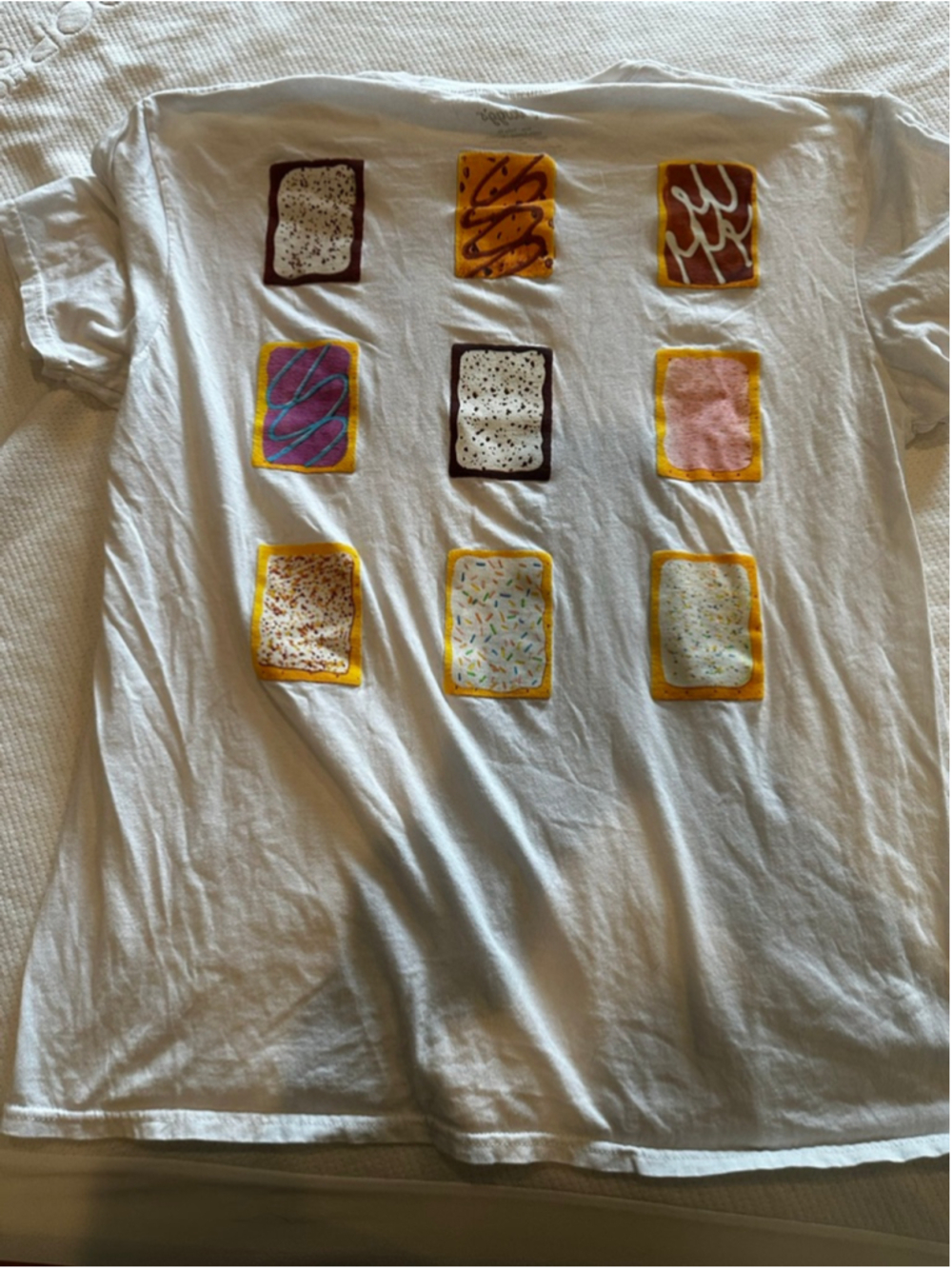 Men's Kellogg's Pop-Tarts Short Sleeve Tee XL White Blue - Picture 3 of 4
